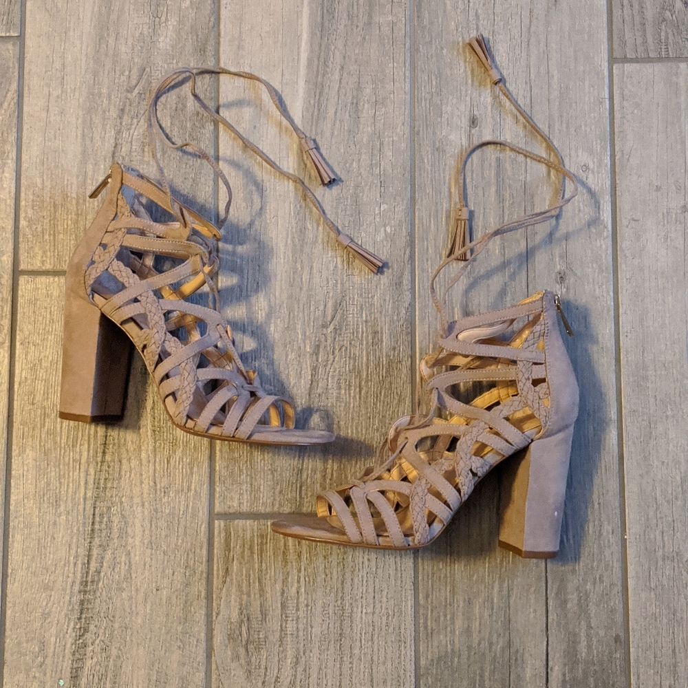 Lace up heels